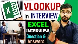 vlookup in excel | 5 Types of vlookup | excel interview questions [Hindi] #vlookup