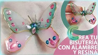 CREA TUS COMPLEMENTOS. MARIPOSA PARA BISUTERÍA O JOYERÍA. RESINA UV PASO A PASO. SERIE NATURALEZA.