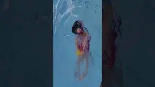 Обучение плаванию детей. Упражнение 