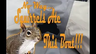 Squirrels Ate This Boat... Can It Be Fixed??? - Fixing Squirrel Damage on an Inflatable Boat