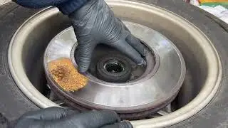 Replacing the front brake rotors made easier