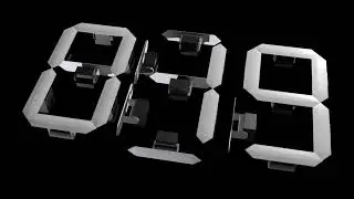 3ds Max Free Tutorial: Mechanical 7 Segment Display - Exploring 100% Procedural Visual Effects
