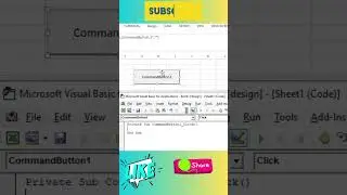 How to create a Message Box using Command Button | Visual Basic Application