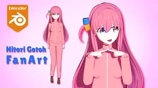 Blender - Bocchi The Rock! Hitori Gotoh FanArt