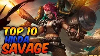 TOP 10 BEST HILDA SAVAGE | Mobile Legends