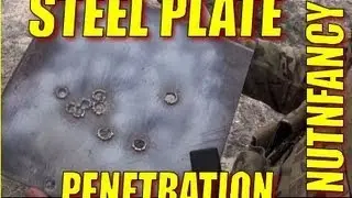 Steel Plate Penetration Tests: 7.62mm, 5.56mm