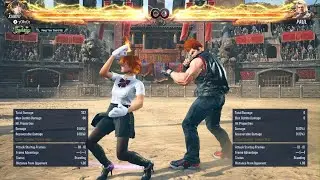 TEKKEN 8 Ling Xiaoyu Max DMG from 15F  B1+2