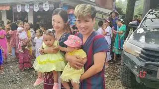 လဲၤ လါခိးကံၢ်စု Go to the Karen wrist-tying ceremony 😍😍😍