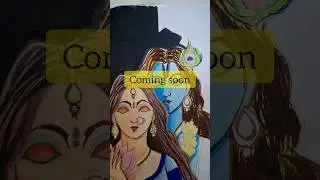 Janmasthami Special Drawing Radha Krishna #shorts