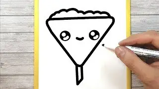 COME DISEGNARE UN IMBUTO KAWAII PER BAMBINI
