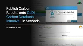 Publish your results from Sustrax Lite onto CaDI