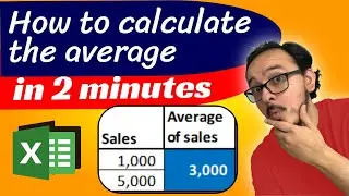 🔢 How to calculate an average in Excel in 2 minutes