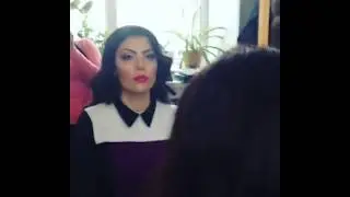 Макияж и причёска для брюнетки