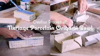 Making a Nerikomi Porcelain Origami Bowl | Paper-Like Ceramic Art
