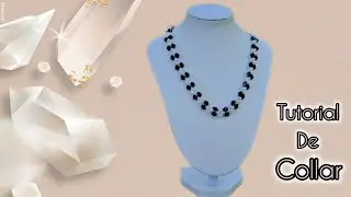 Collar con Perlas y Cristales// TutorialesDeBisuteria//Tutorial paso a paso