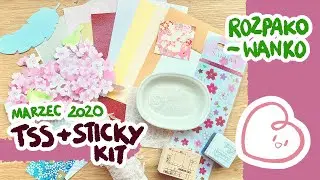 rozpakowanka // The Stationery Selection i Sticky Kit - Marzec 2020