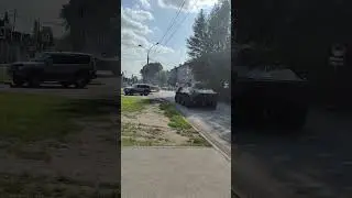 военная техника на улицах Новосибирска
