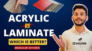 Acrylic vs Laminate  - Modular Kitchen cabinet design ideas