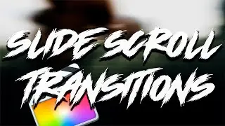 Transicion simple SLIDE | SCROLL sin instalar nada | Final Cut Pro X - En Español