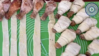 КУРИНЫЕ НОЖКИ!!! В слоёное тесте очень вкусно и красиво 😍