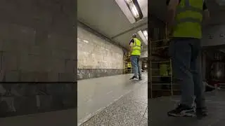 Метро Бибирево 2 день демонтажа гранита #стройка #ночныеволки