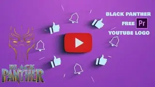Black Panther || Youtube Minimal Logo || Premiere Pro Template || Free Download