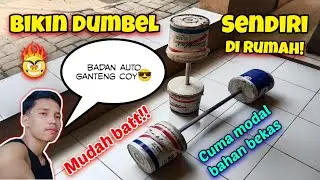 Cara membuat dumbel sendiri di rumah🔥