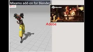 Adobe Mixamo Add-on for Blender. Characters and Animations