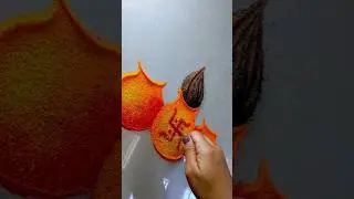 Akshaya tritiya rangoli just in 25 seconds 😱 #rangoli #trending #akshaytritiya #shorts