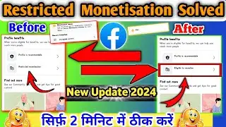 facebook monetization restricted problem 2024 | facebook unoriginal content problem solve 