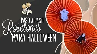 Tutorial  de rosetones para tus decoración/decoración de halloween rápida y económica #diy #tutorial