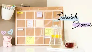 DIY Acrylic Schedule Board | Room Decor