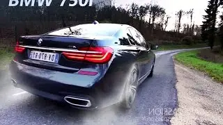 Acceleration BMW 750i M Sport 2016 sound V8