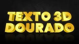 COMO FAZER TEXTO 3D DOURADO PELO CELULAR