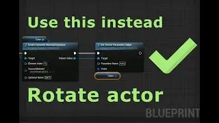 The most optimized way to rotate your actor constantly in UE4