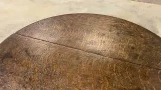 18thC Welsh Yew & Oak Cricket Table