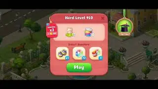 Gardenscapes Level 950 Walkthrough "No Boosters Used"