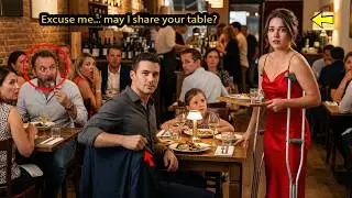 One-Legged Girl Asked to Share His Table — His Reply Left Everyone Silent