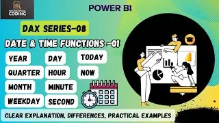 Date & Time functions(part-01) in Power Bi DAX|YEAR,WEEKDAY,HOUR,MINUTE,TODAY,NOW| Date data types