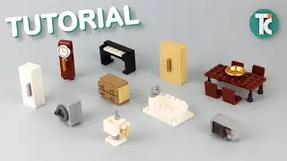 LEGO Furniture Tutorial (10 piece builds PART2)