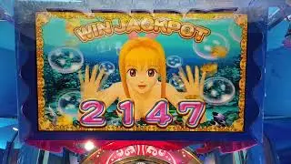 海物語ラッキーマリンシアターデラックス ジャックポットチャレンジ 2147 WIN JACKPOT(メダルゲーム)2023年4月18日