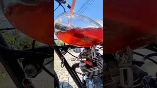Transparent fuel tank 