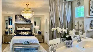 NEW* SUMMER  DECORATE WITH ME | BEDROOM & BATHROOM | Chinoiserie Chic gLAM sTYLE #homedecor