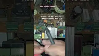 how to test BTA16-600B 16 A TRIACS TRANSISTOR 600 V TO-220