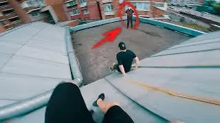 PARKOUR ESCAPE FROM SECURITY POV
