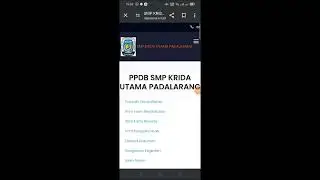 Cara Pendaftaran Online SMP Krida Utama Padalarang