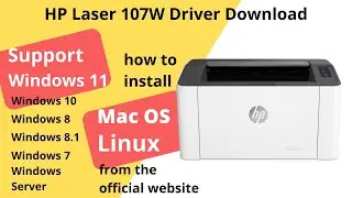 HP Laser 107W Driver Download and Setup Windows 11 Windows 10,Mac 13, Mac 12