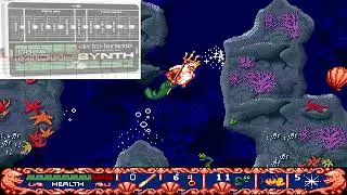 Ariel The Little Mermaid (Genesis) Level 1, The Reef Piano + Sweep Syn Pad + Syn Bass 1 + Tuba