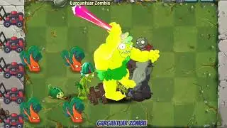 PvZ 2 Challenge   All Plants Max Level Power Up Gargantuar Zombie   Which Plant 's Best