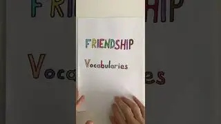 FRIENDSHIP/ Vocabs.